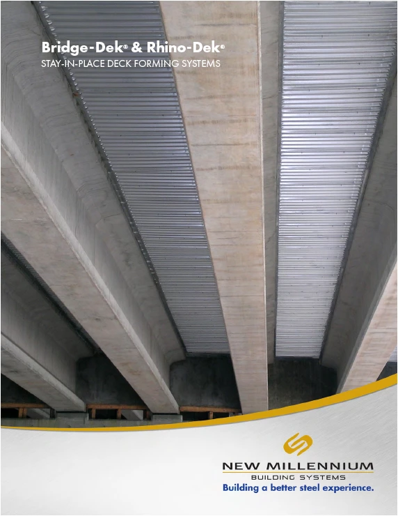Bridge-Dek® and Rhino-Dek® Stay-in-place Forming System brochure cover