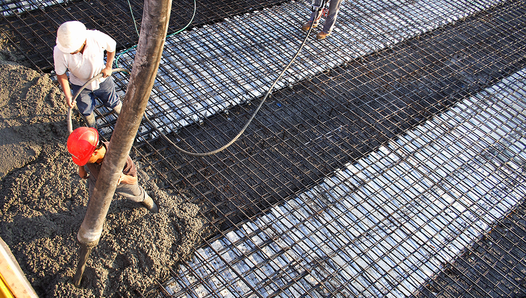 Bridge-dek® concrete pour
