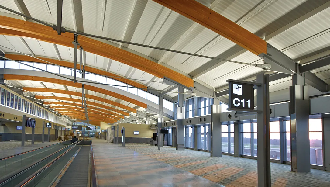 Curve-Dek® Raleigh Durham airport people mover