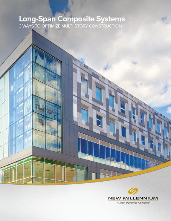 New Millennium Long-span composite brochure cover