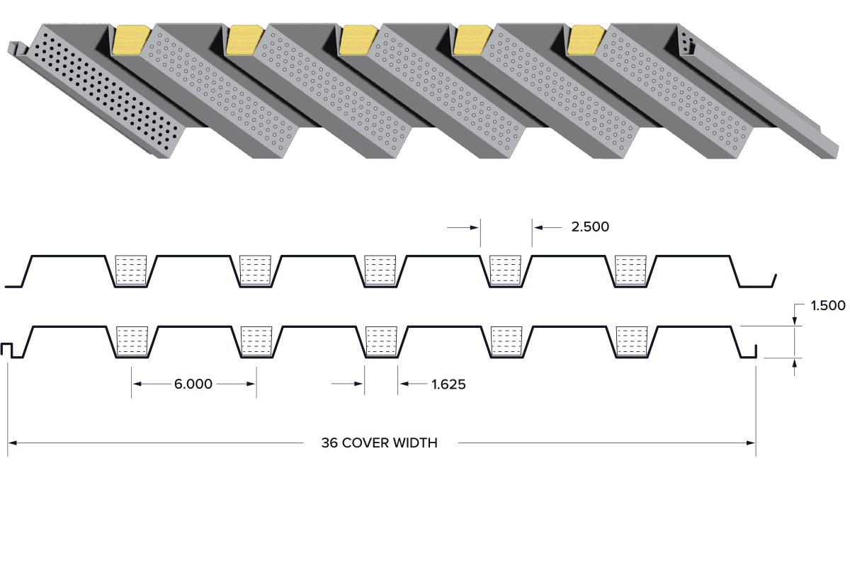 Standard B Deck Acoustical Profile