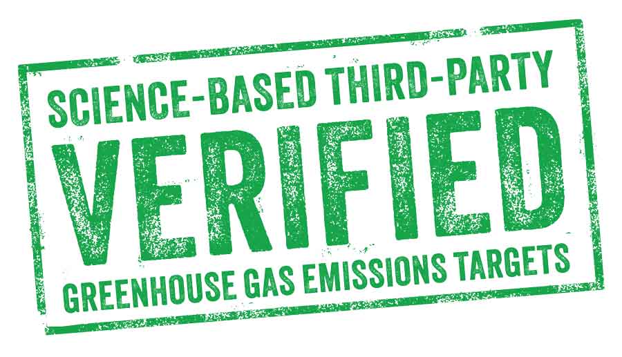 Science-Based Third-Party Verified Greenhouse Gas Emissions Targets